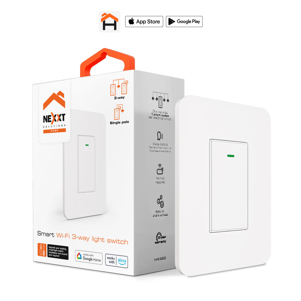 Interruptor de 3 vias inteligente con conexión Wi-Fi - Interruptor de 3 vias inteligente con conexión Wi-Fi -